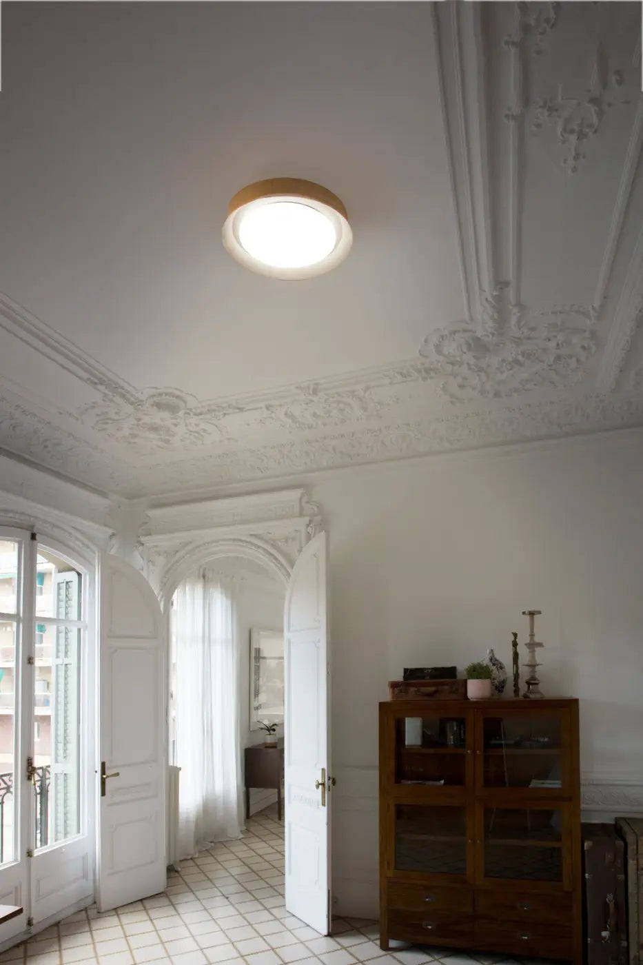 Plafonnier Tender blanc en situation