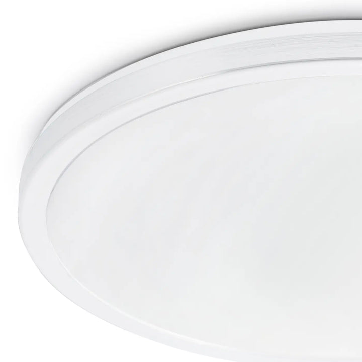 Détail du diffuseur opale du plafonnier Foro