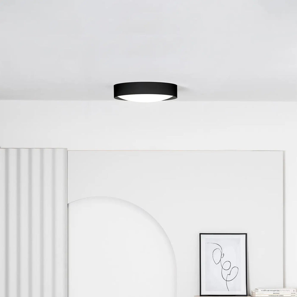 Plafonnier LED Vuk noir en situation