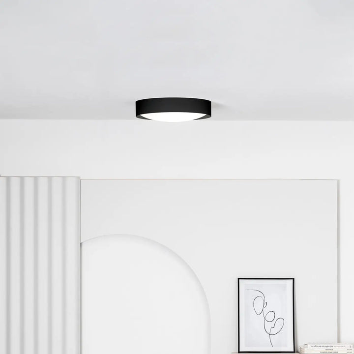 Plafonnier LED Vuk noir en situation