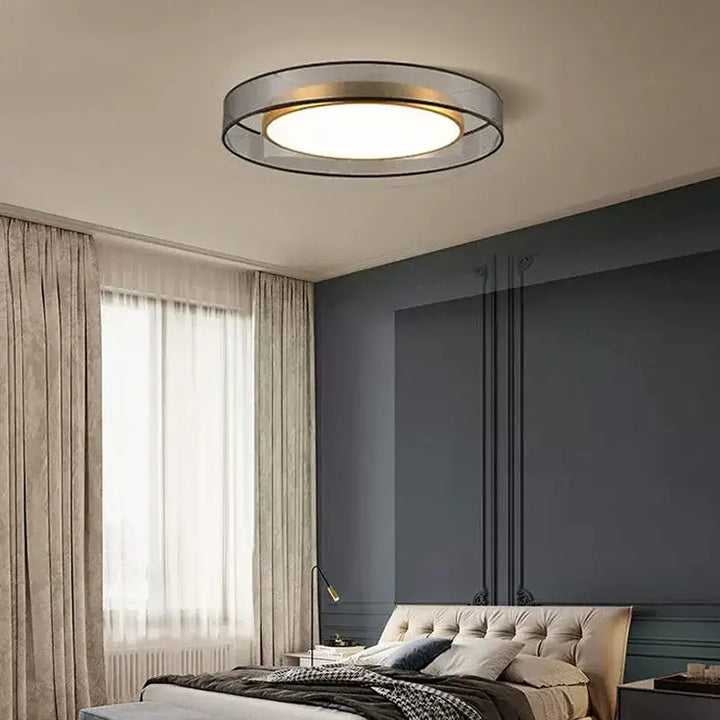Nordic Modern Led Round Ceiling Lamp Living Room Decoration Fixtures Dimmable Bedroom Study Surface Chandelier Kitchen