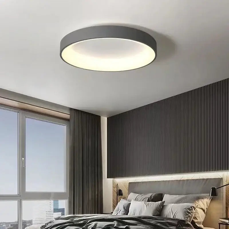 Plafonnier LED Rond Ultra Fin Design Moderne Multicolore

