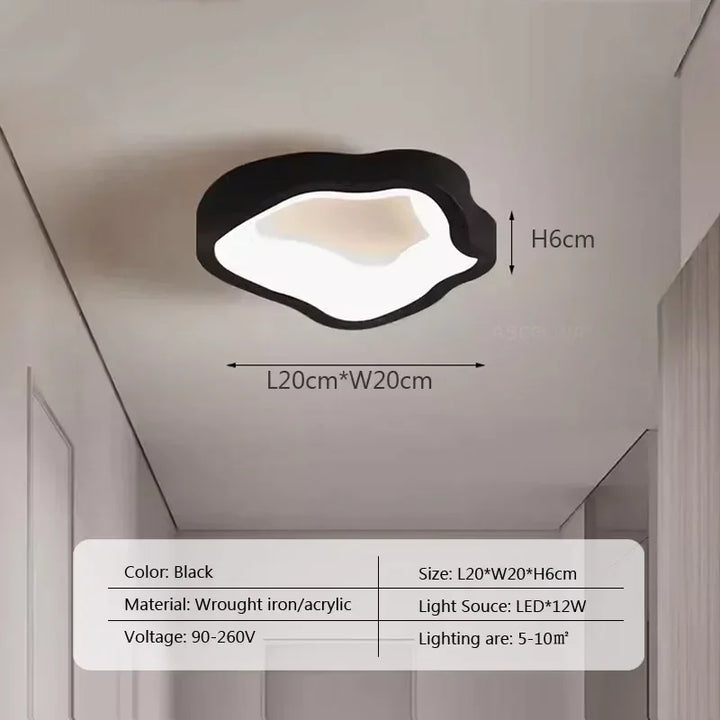 Plafonnier led style minimaliste pour entrée et couloir chic