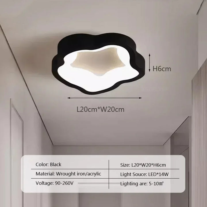Plafonnier led style minimaliste pour entrée et couloir chic