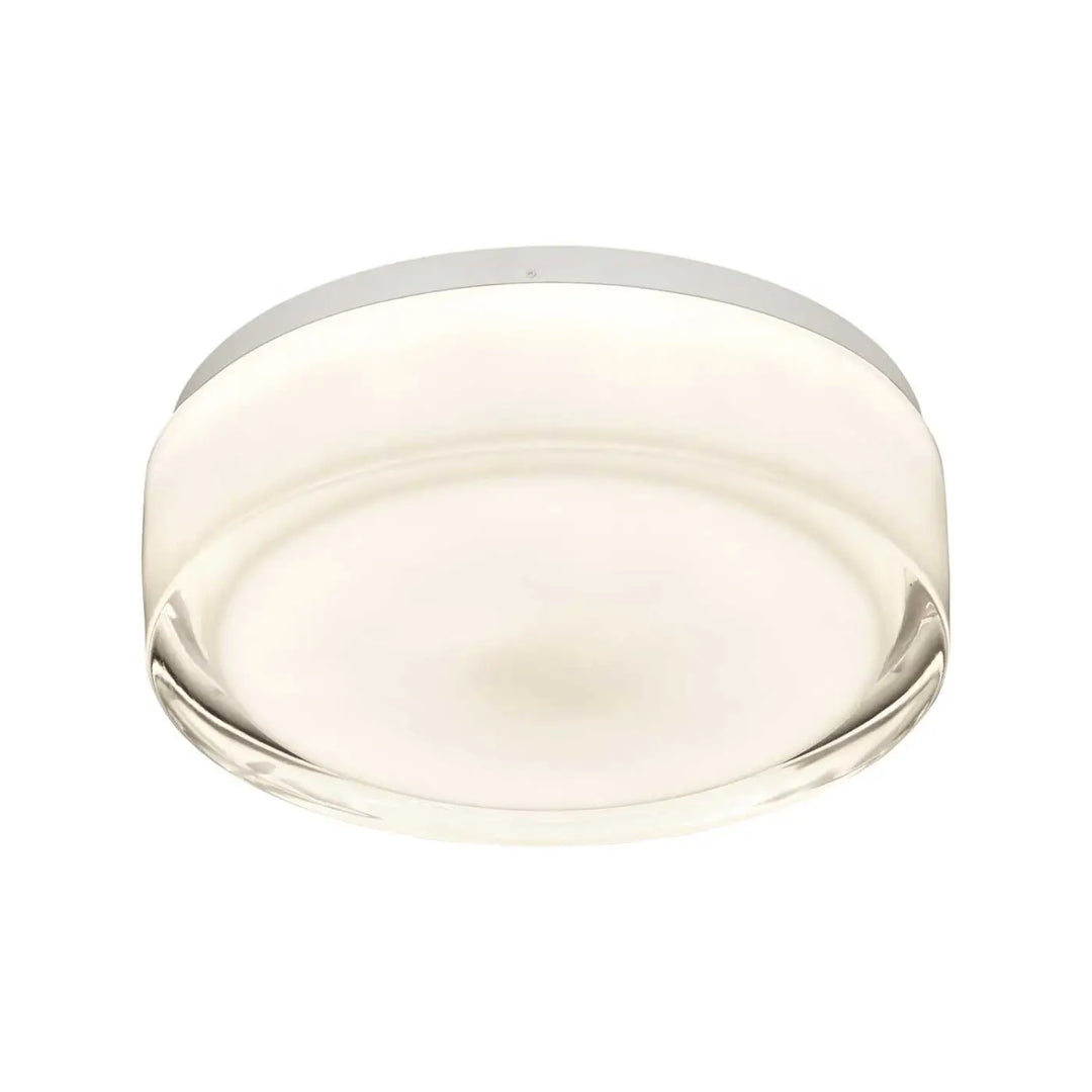 Plafonnier Vetro LED rond et blanc