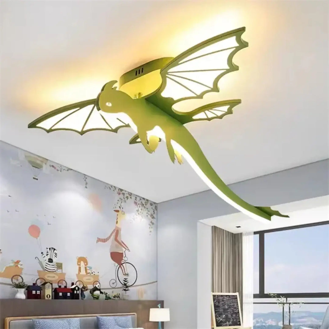 Plafonnier luminaire dinosaur design original pour enfant style unique