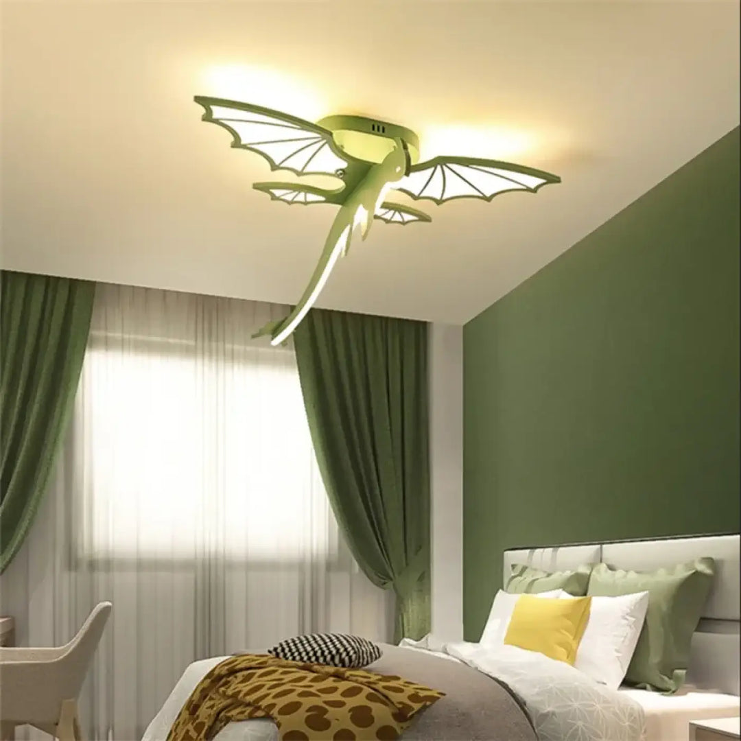 Plafonnier luminaire dinosaur design original pour enfant style unique