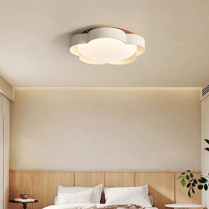 Plafonnier moderne led forme fleur design élégant naturel