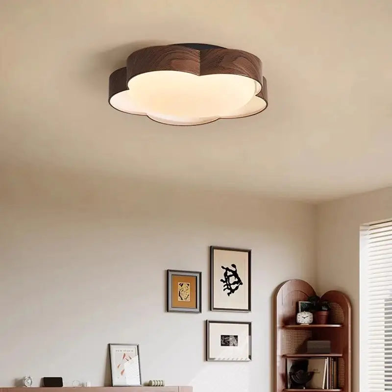 Plafonnier moderne led forme fleur design élégant naturel