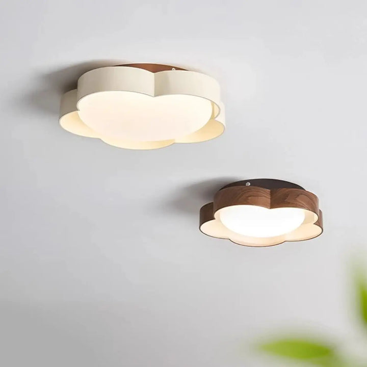 Plafonnier moderne led forme fleur design élégant naturel