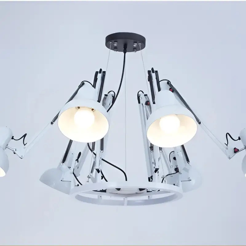 Plafonnier moderne têtes design noir éclairage led