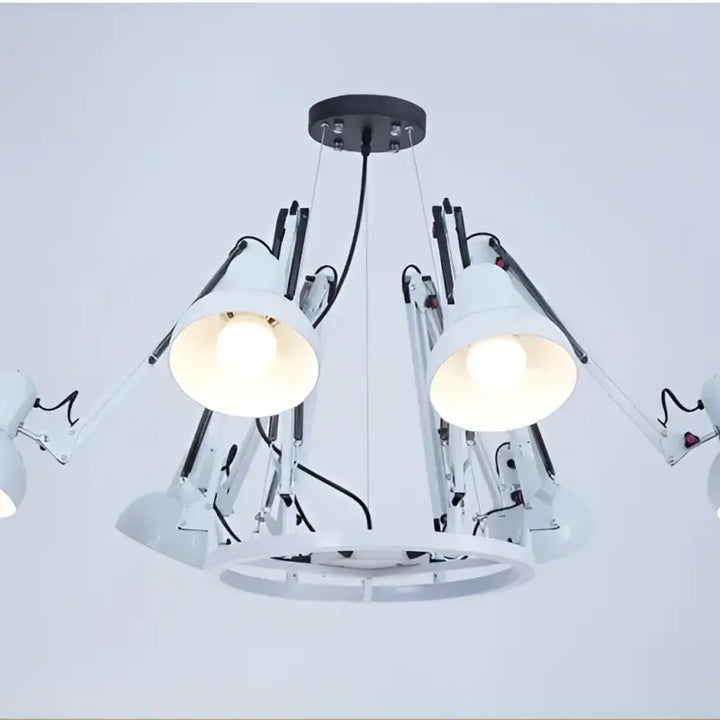 Plafonnier moderne têtes design noir éclairage led