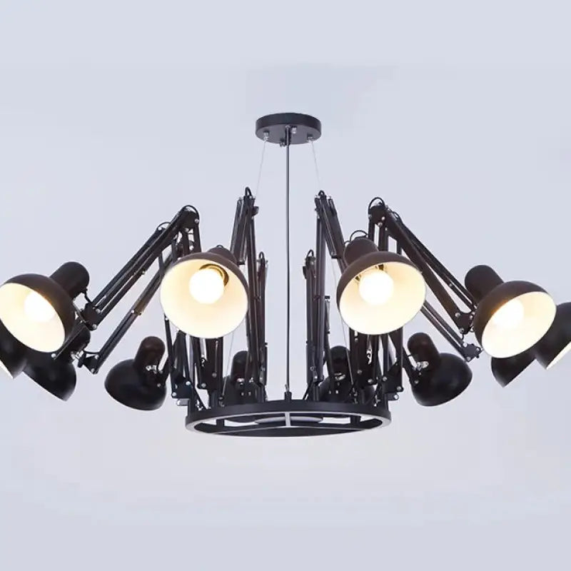 Plafonnier moderne têtes design noir éclairage led