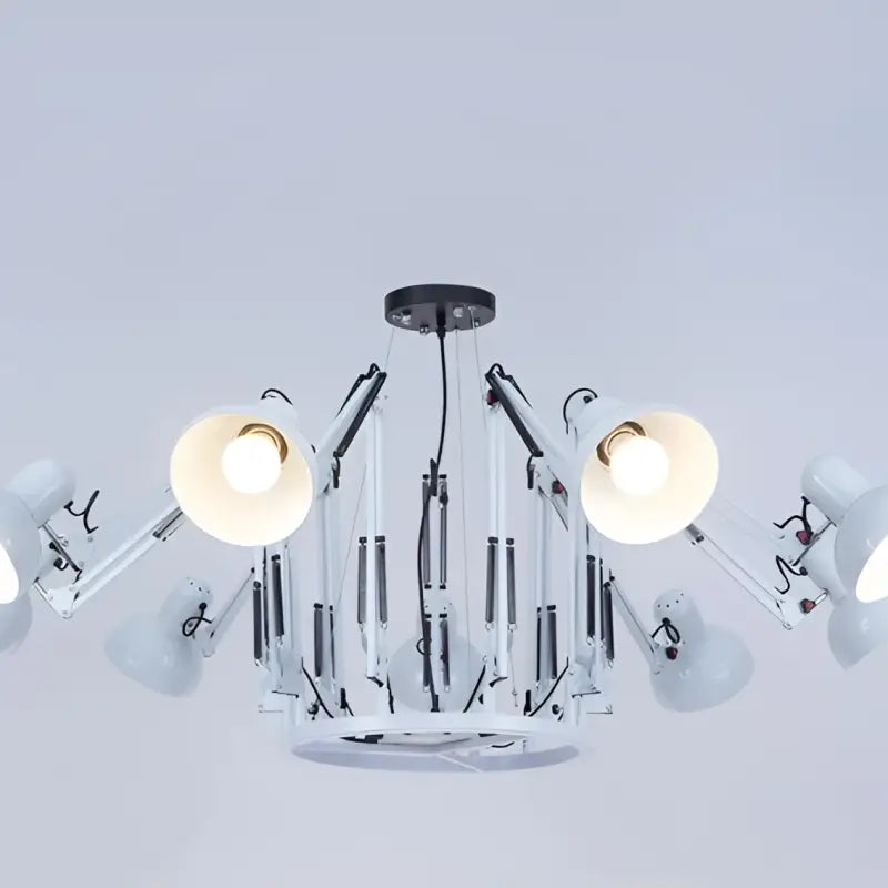 Plafonnier moderne têtes design noir éclairage led
