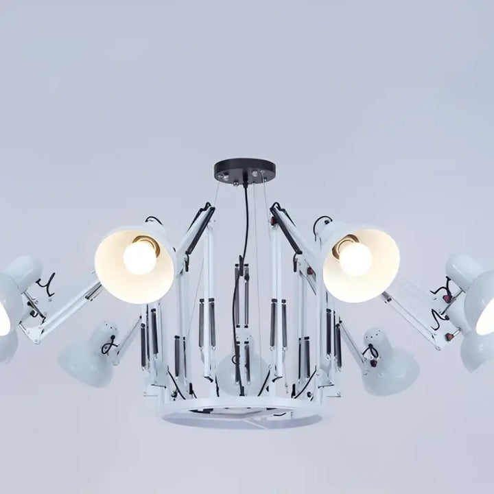 Plafonnier moderne têtes design noir éclairage led