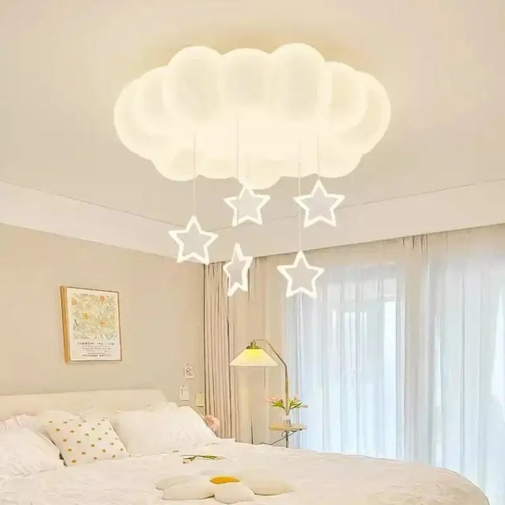 Plafonnier Nuage LED Pour Chambre D’enfant Avec Suspensions