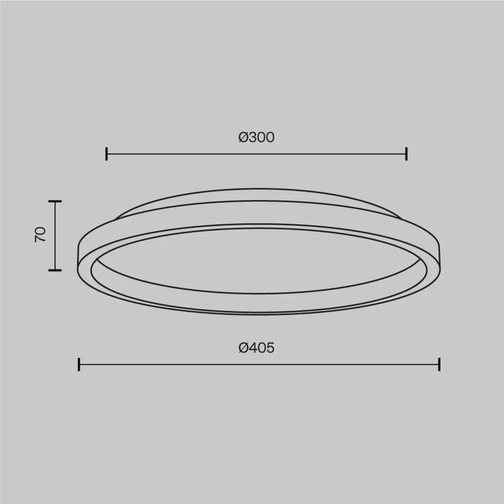 Plafonnier orign effet pierre avec lumière chaude design circulaire à anneaux concentriques et marquages précis