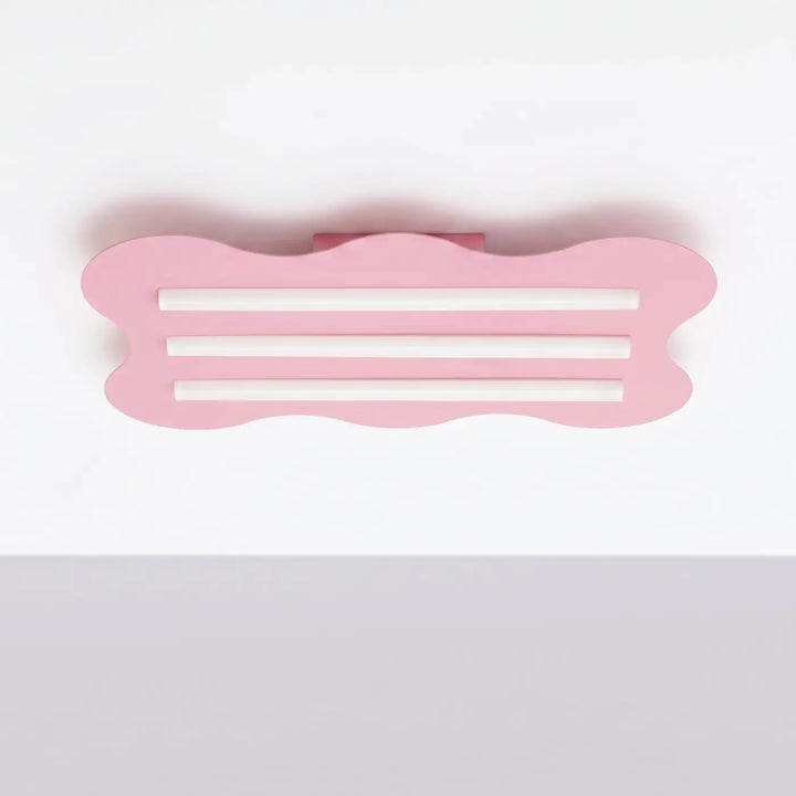 Plafonnier KLOVER rose éteinte, au plafond