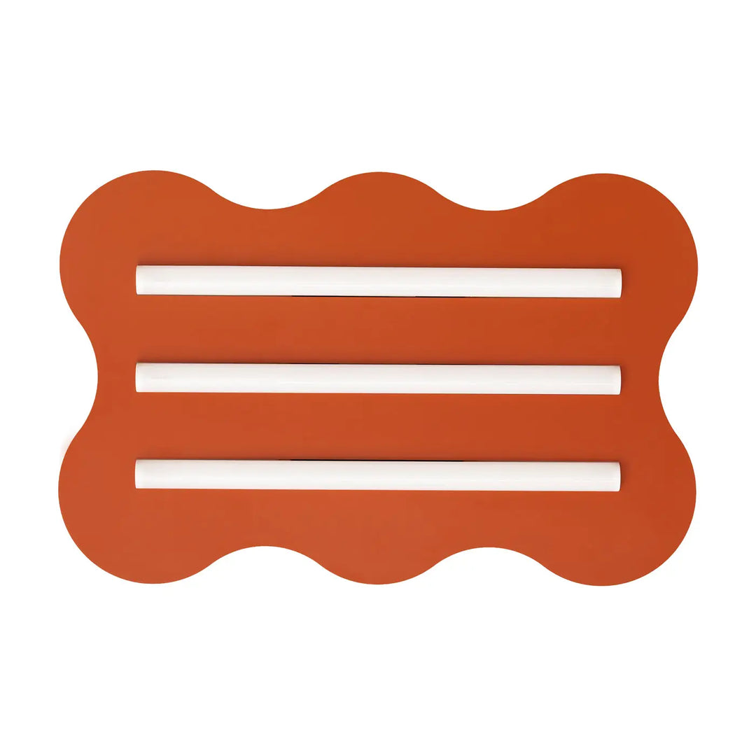 Plafonnier KLOVER ocre rouge vue d'ensemble
