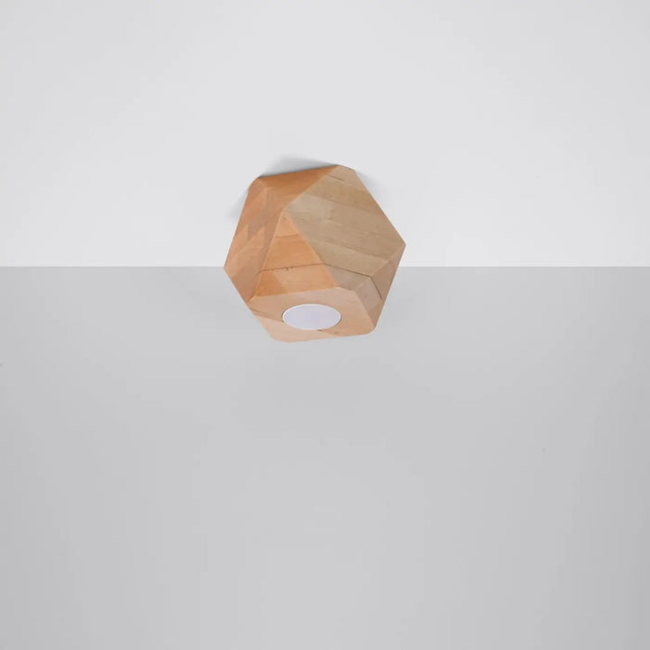 Plafonnier Woody en bois naturel, éteint