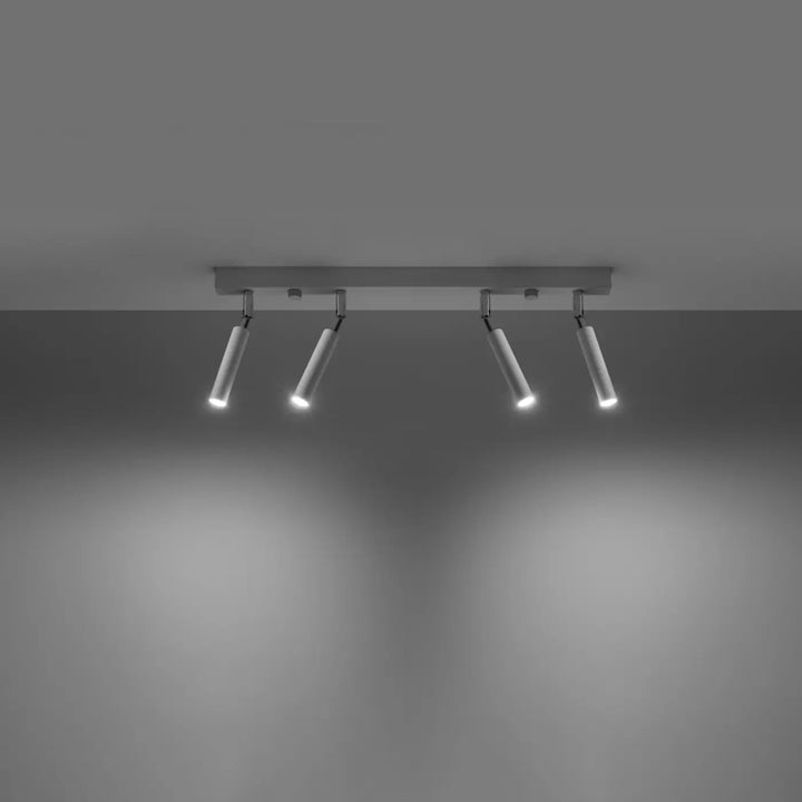 Luminaire plafonnier blanc allumé