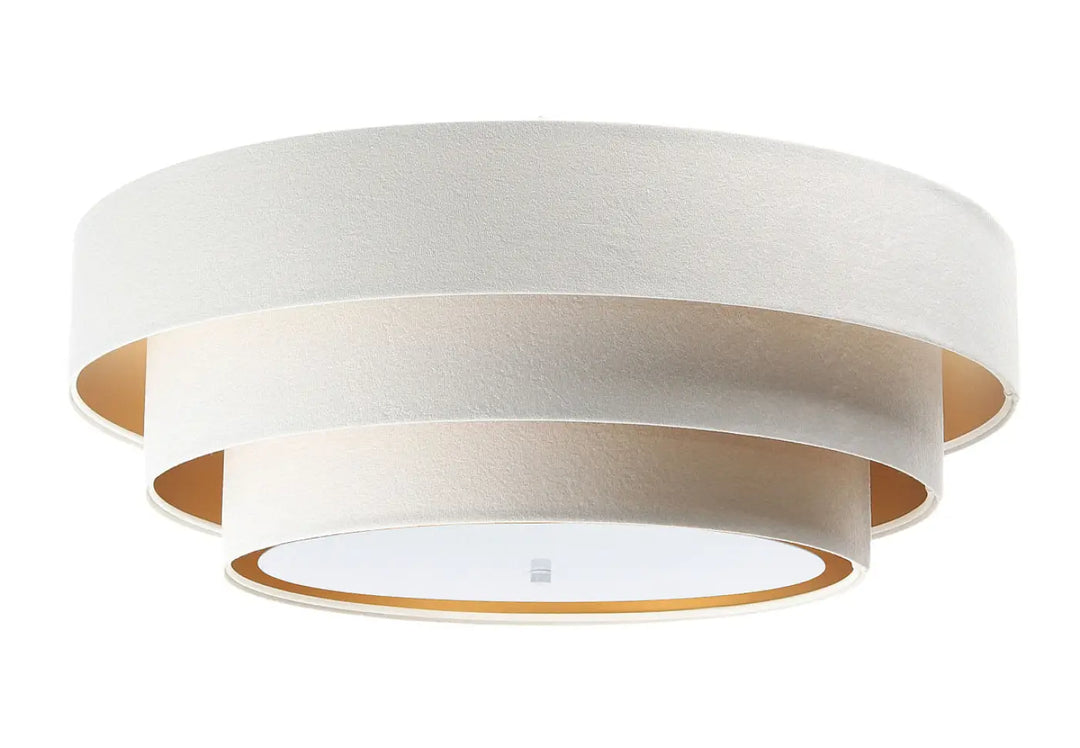Plafond Triniti Veloursstoff – White gold