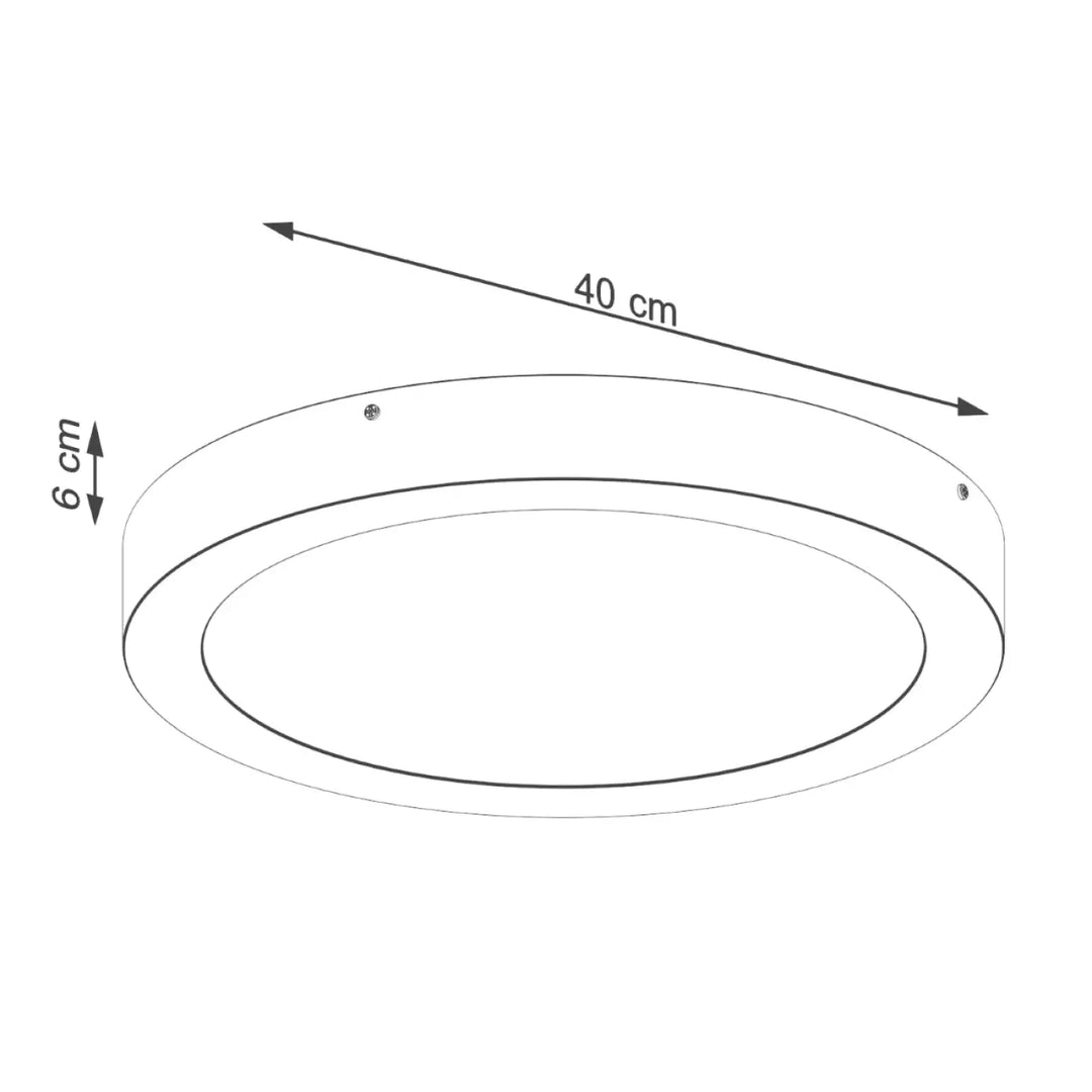 Luminaire plafonnier onyx 40 blanc led 3000k avec design moderne rond en anneaux concentriques pour recherche d’un éclairage aux couleurs intemporelles