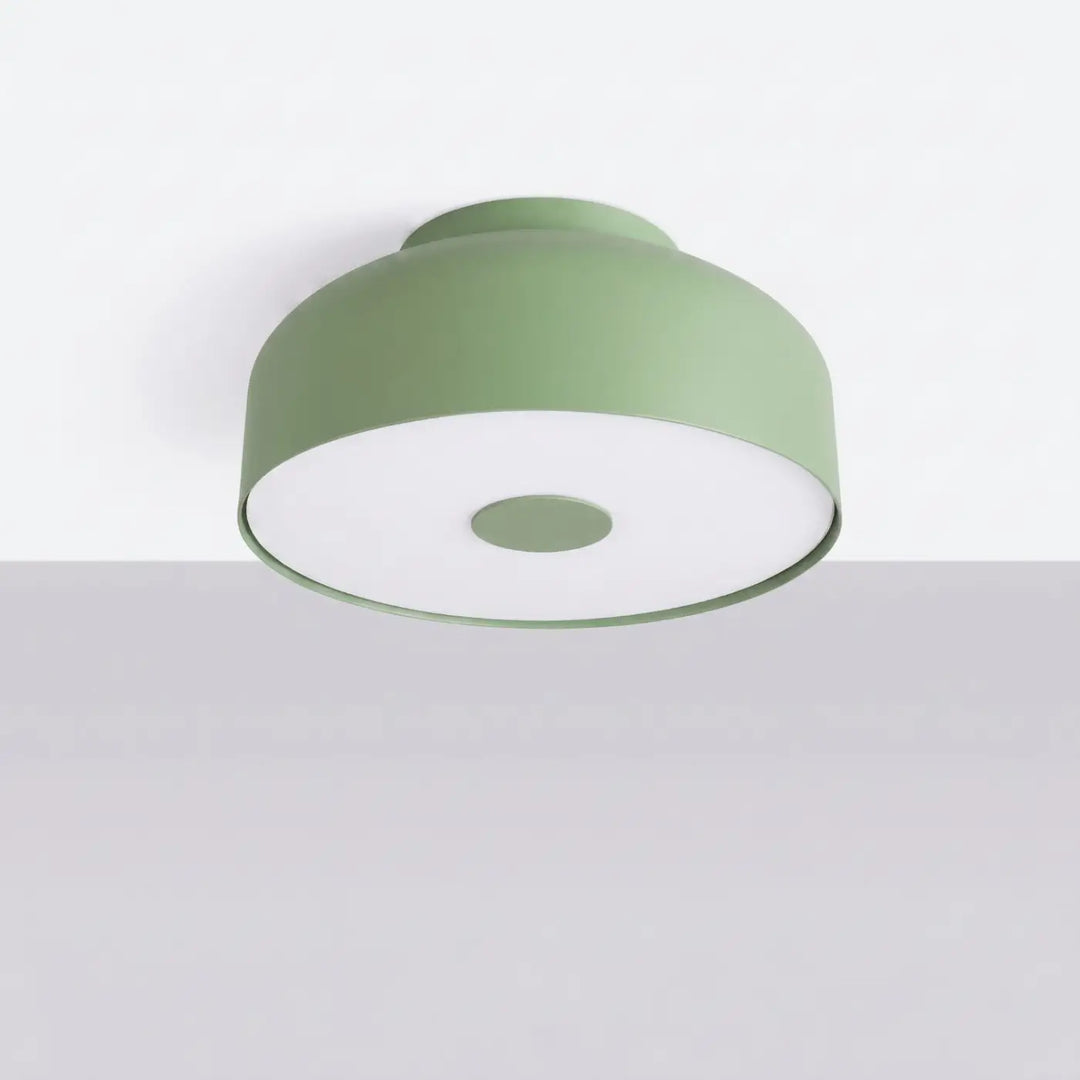 Luminaire Plafonnier sauge éteinte, vue rapprochée