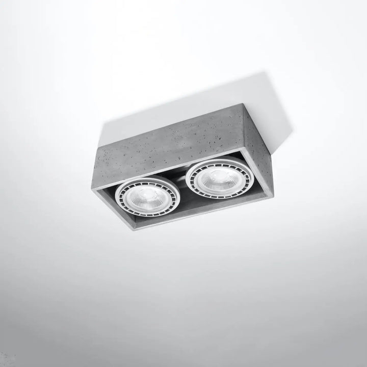 Luminaire plafonnier gris éteint