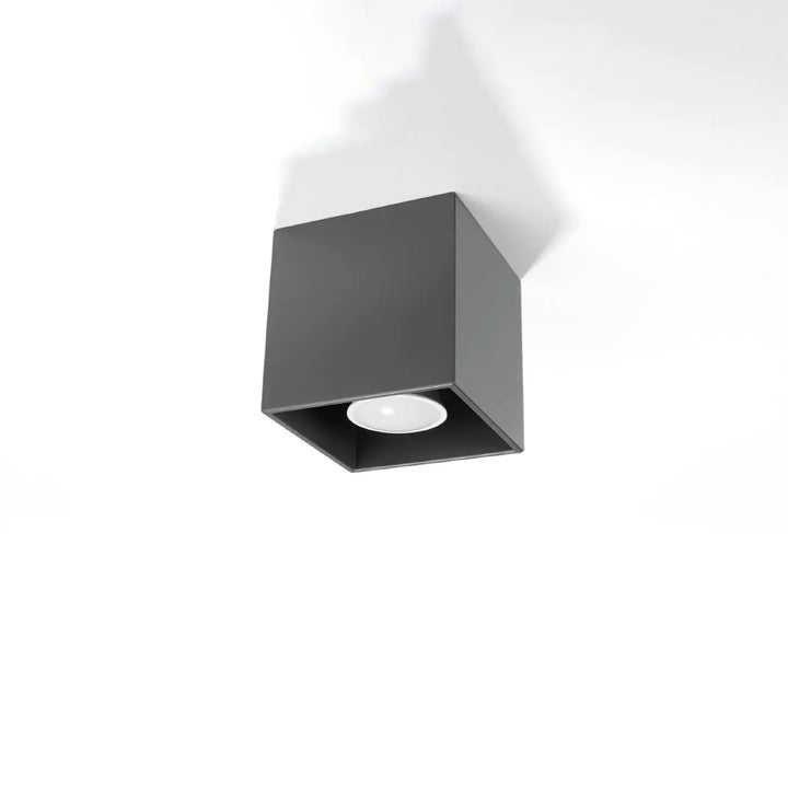 Luminaire Plafonnier anthracite éteinte, vue rapprochée