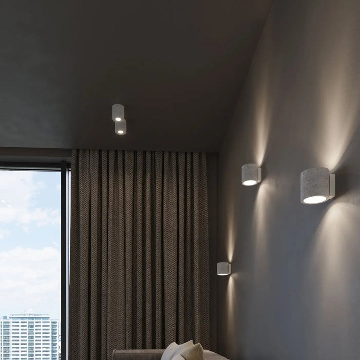 Luminaire Plafonnier gris dans un intérieur contemporain