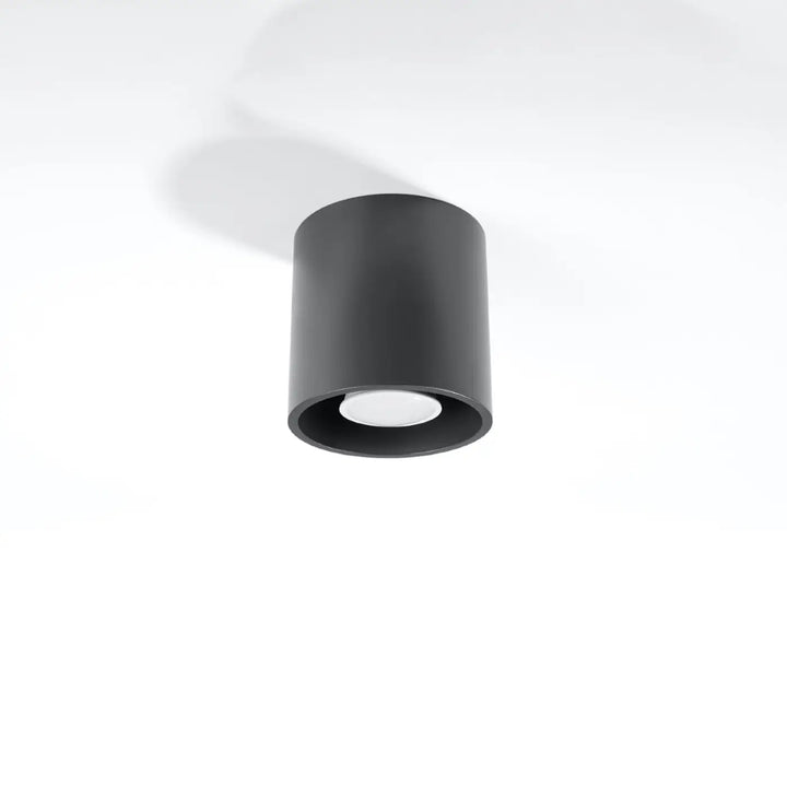 Luminaire Plafonnier anthracite éteinte, vue rapprochée