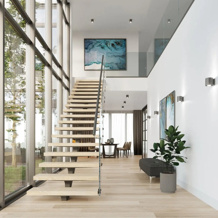 Luminaire Plafonnier anthracite dans un intérieur contemporain
