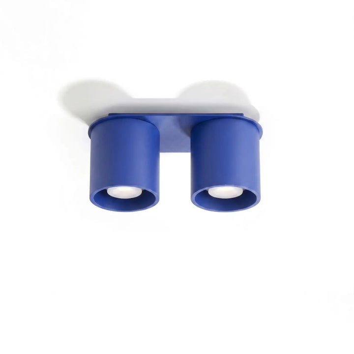 Luminaire Plafonnier outremer éteinte, vue rapprochée