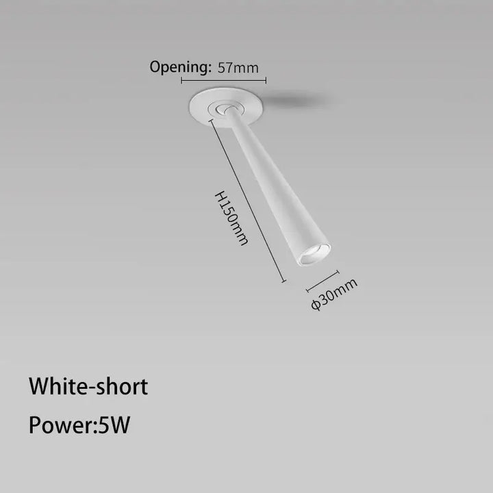 Plafonnier spot encastré design tube contemporain élégant