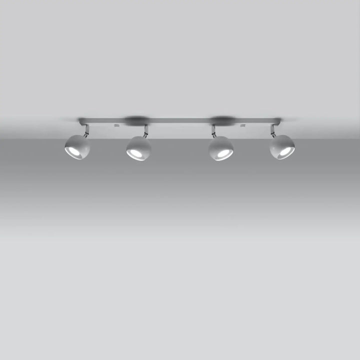 Luminaire plafonnier blanc allumé