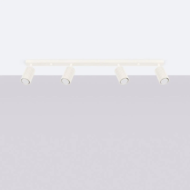 Luminaire Plafonnier beige éteinte, vue rapprochée