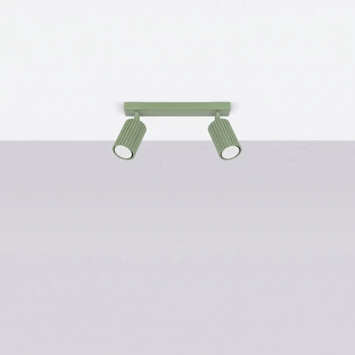 Luminaire Plafonnier sauge éteinte, vue rapprochée