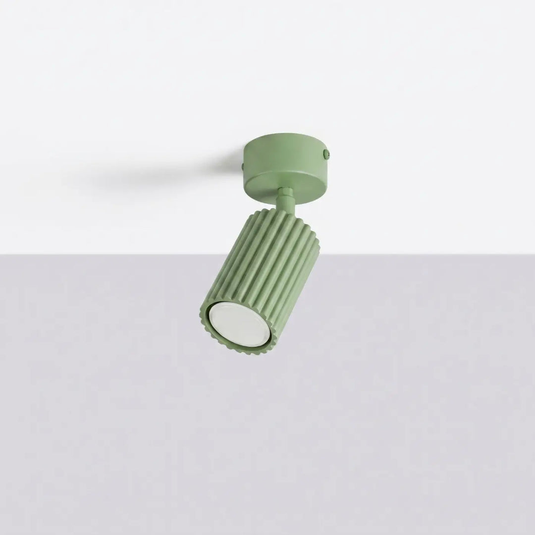 Luminaire Plafonnier sauge éteinte, vue rapprochée