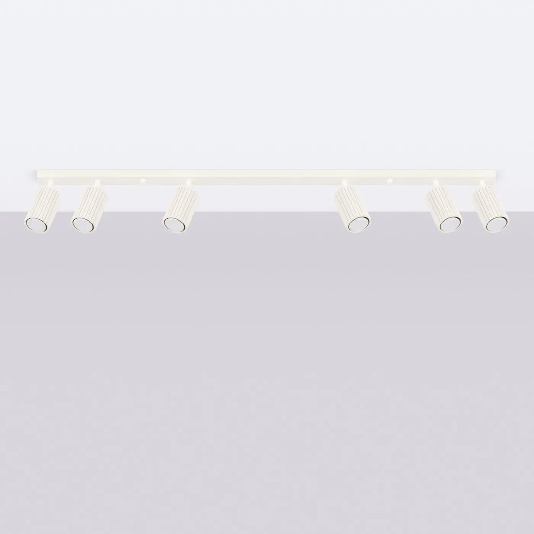 Luminaire Plafonnier beige éteinte, vue rapprochée