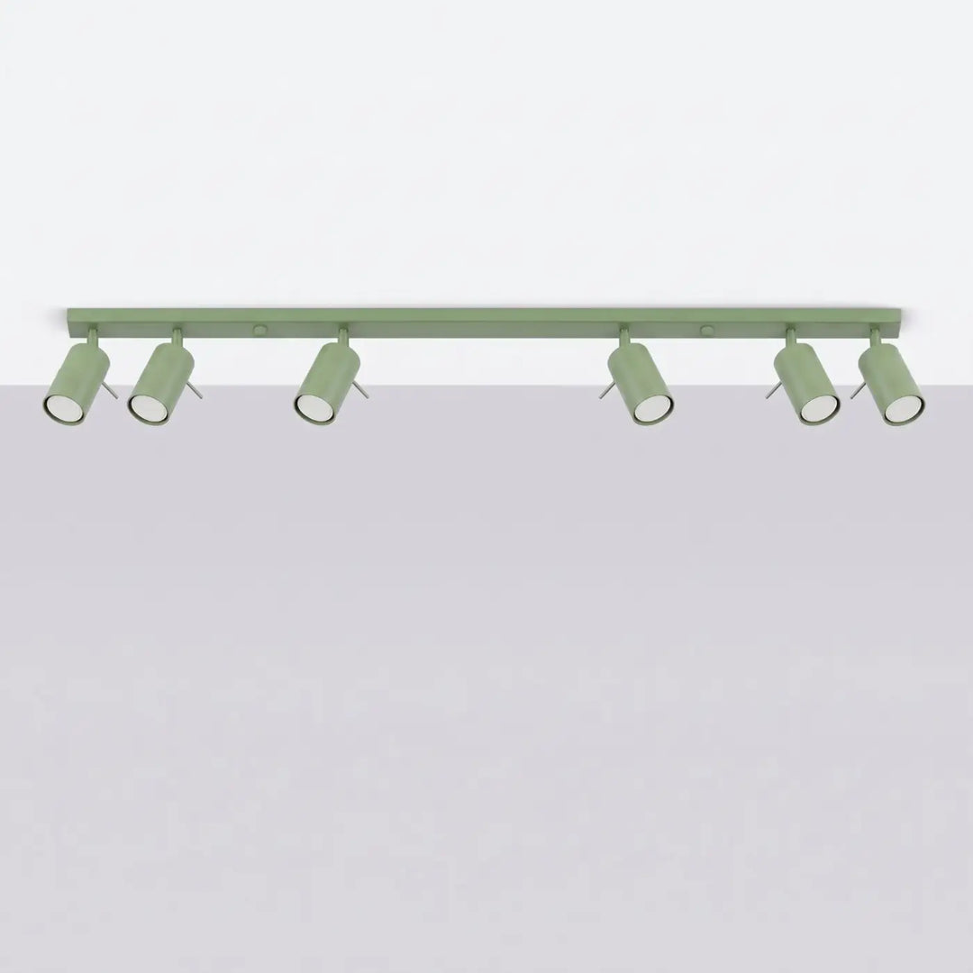 Plafonnier Ring sauge à rampe de spots orientables, éteint