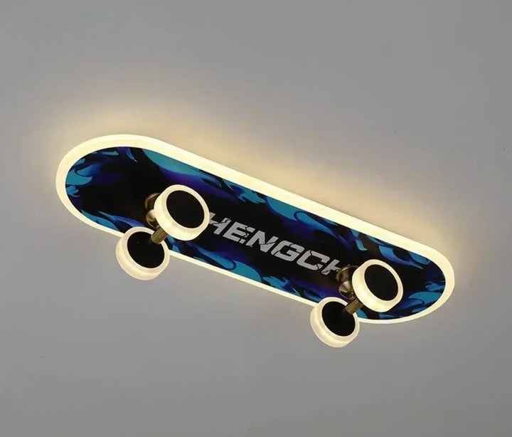 Creative Skateboard Ceiling Lights Nordic New Designer Children’s Room Lamps Modern Boy Girl Living Room Cartoon Decor