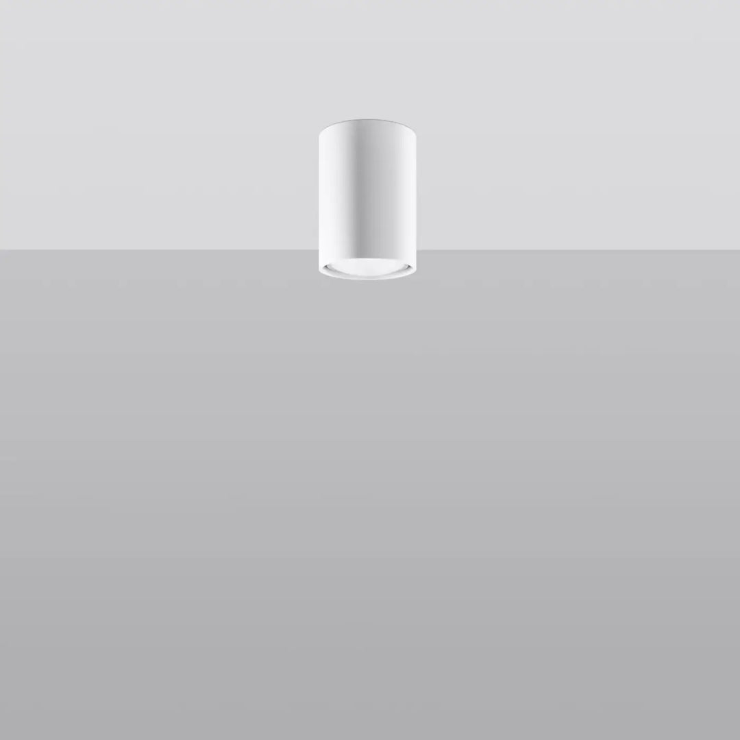 Luminaire Plafonnier blanc éteinte, vue rapprochée