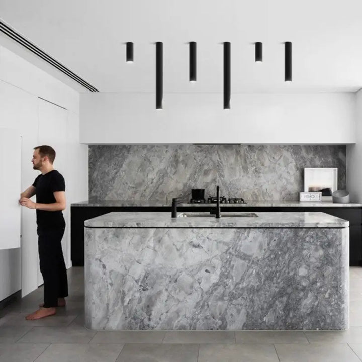 Plafonnier Tube LED Moderne en Aluminium