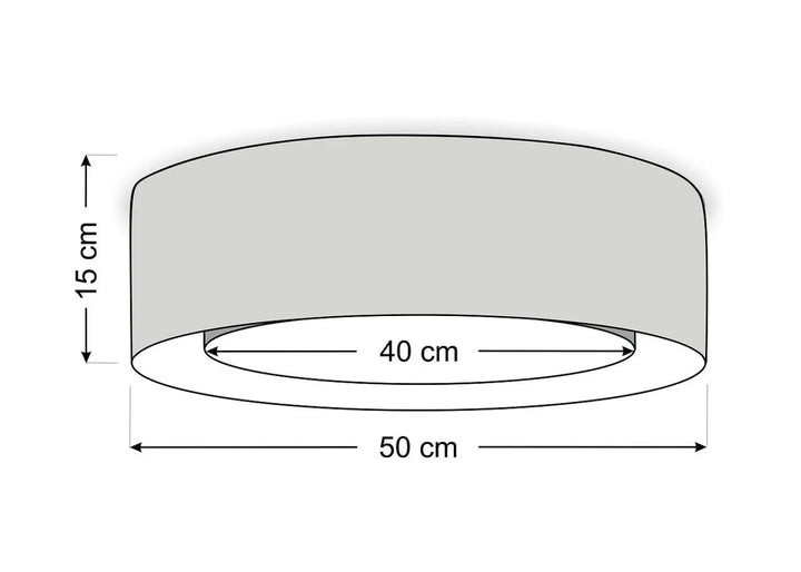 Luminaire plafonnier puro violet design rond en finition mate grise avec lignes géométriques épurées