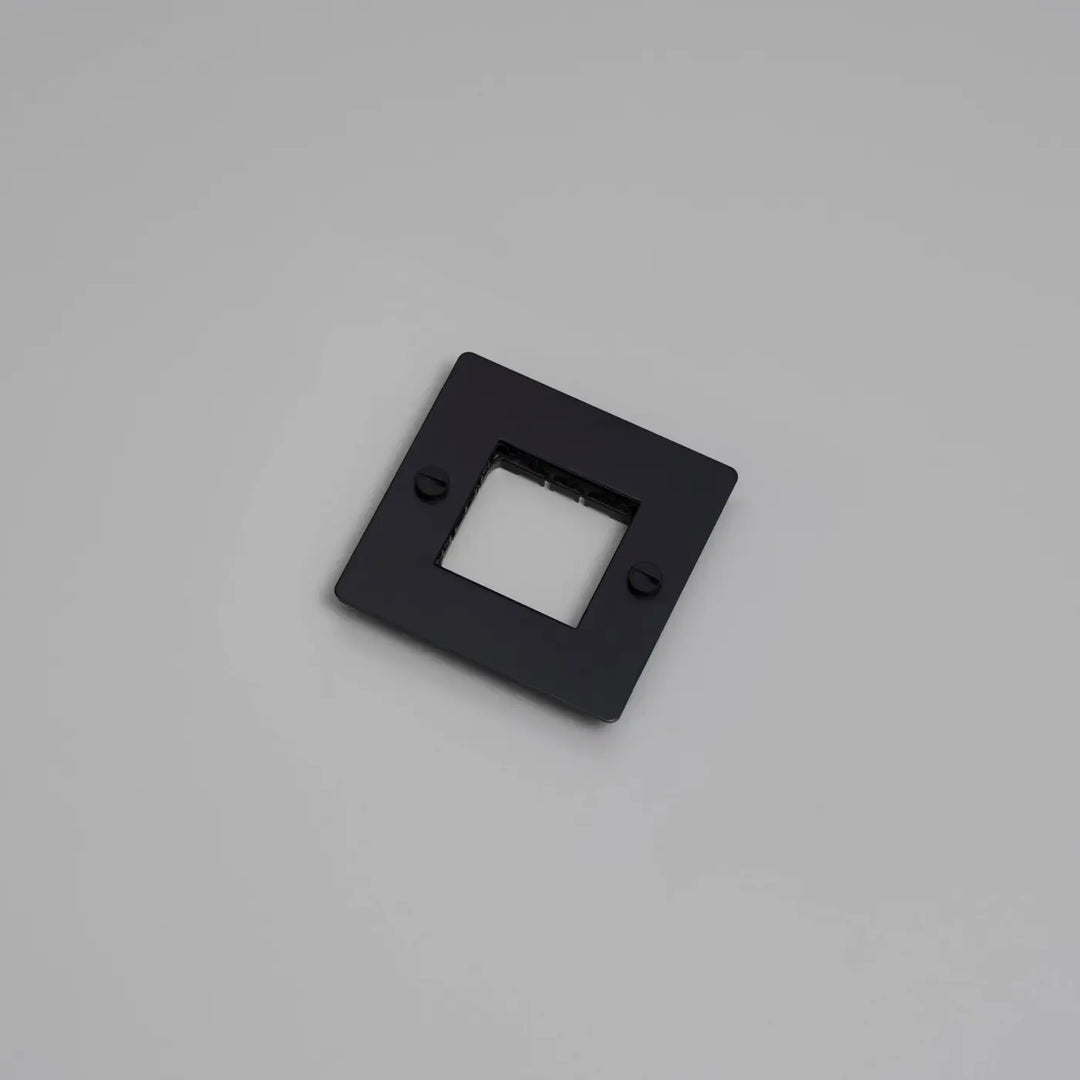 Plaque de finition Wall Plate 1 poste sans logo noire #couleur_noir