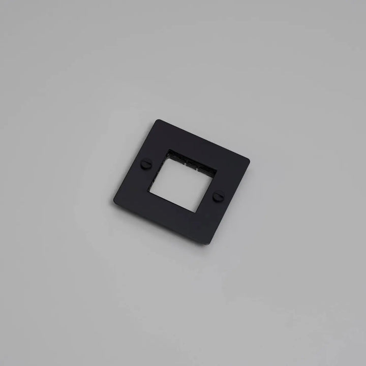 Plaque de finition Wall Plate 1 poste sans logo noire #couleur_noir