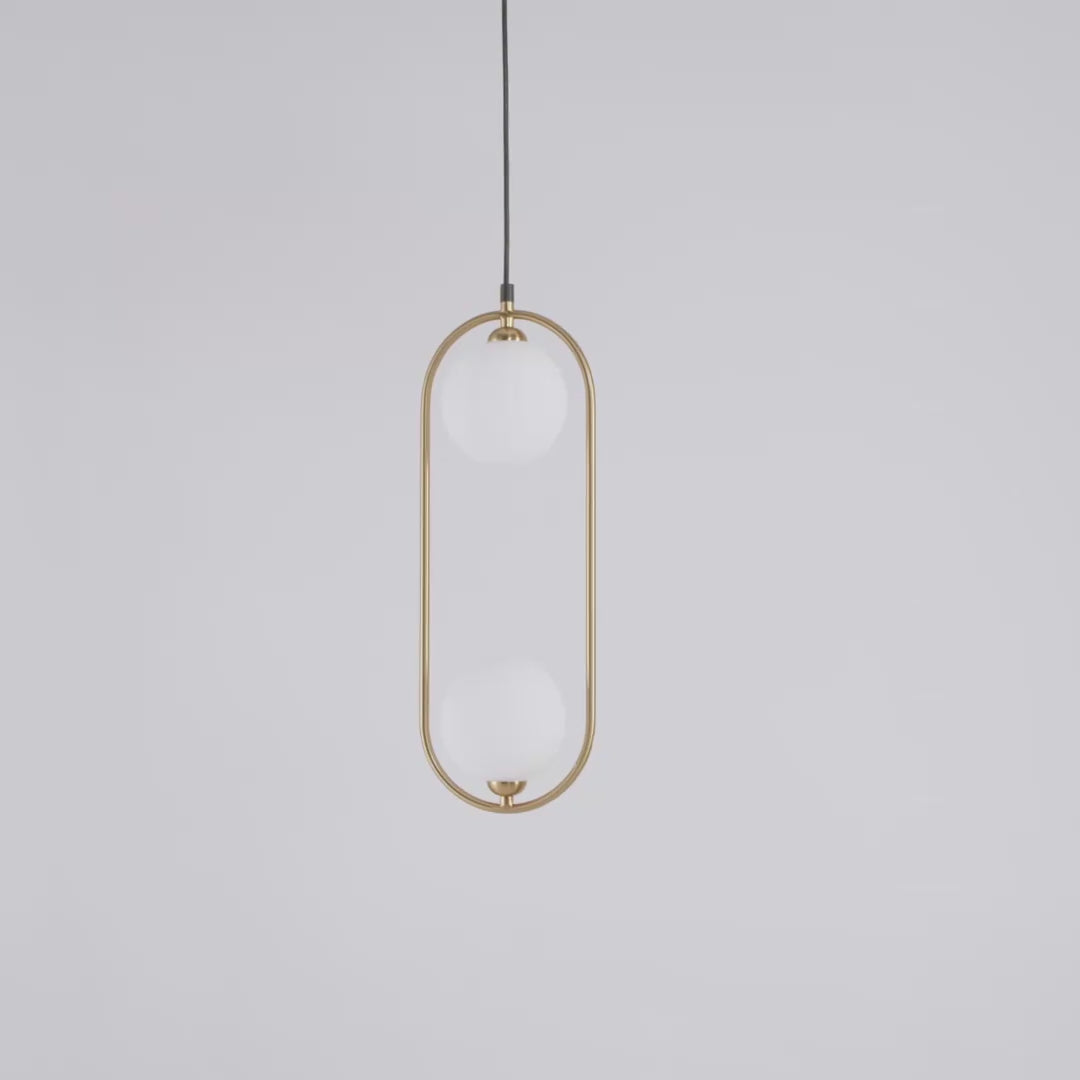 Suspension Luminaire | RING (Deux Globes Verticale)