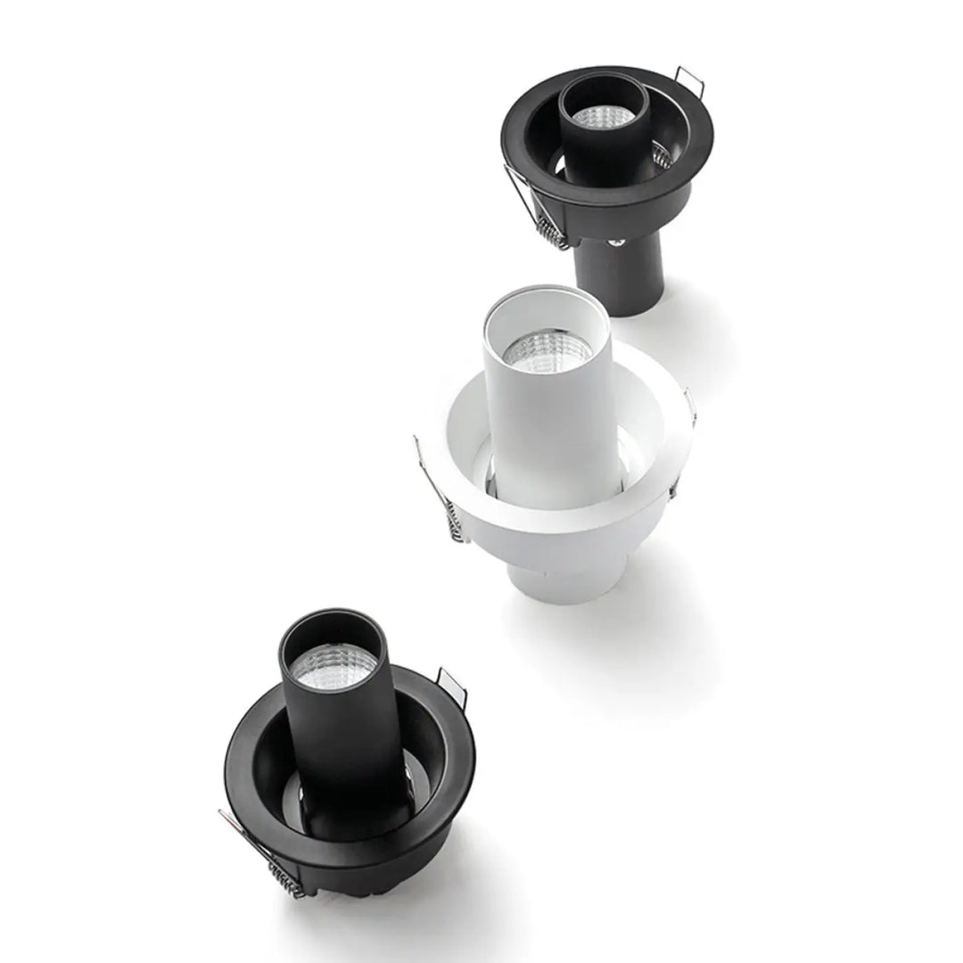 Spots encastrables Kope blanc et noir de Faro Barcelona