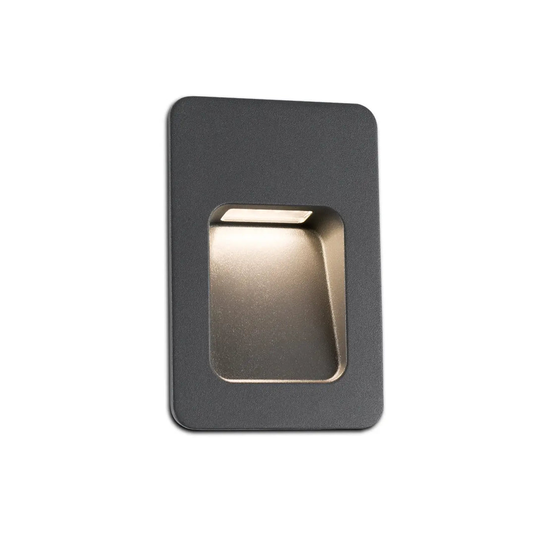 Spot encastrable Nase rectangulaire gris foncé de Faro Barcelona